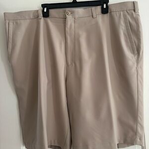 Peter Millar Khaki Flat-Front Men's Shorts